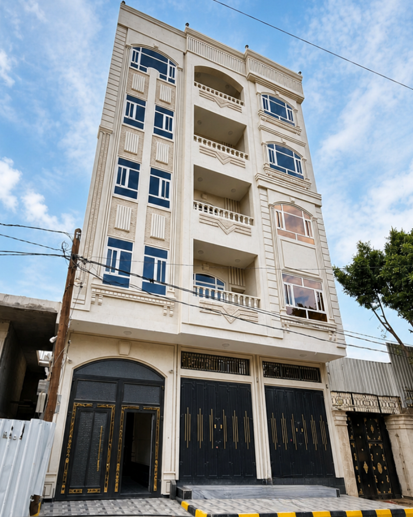 #عمارة فاخرة للبيع في #صنعاء بيت بوس - مساحة 4 لبن حر معمد... للتواصل 775577977